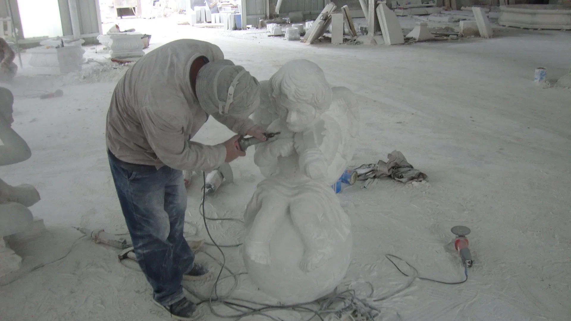 Cemetery Sculpture ready for installation
