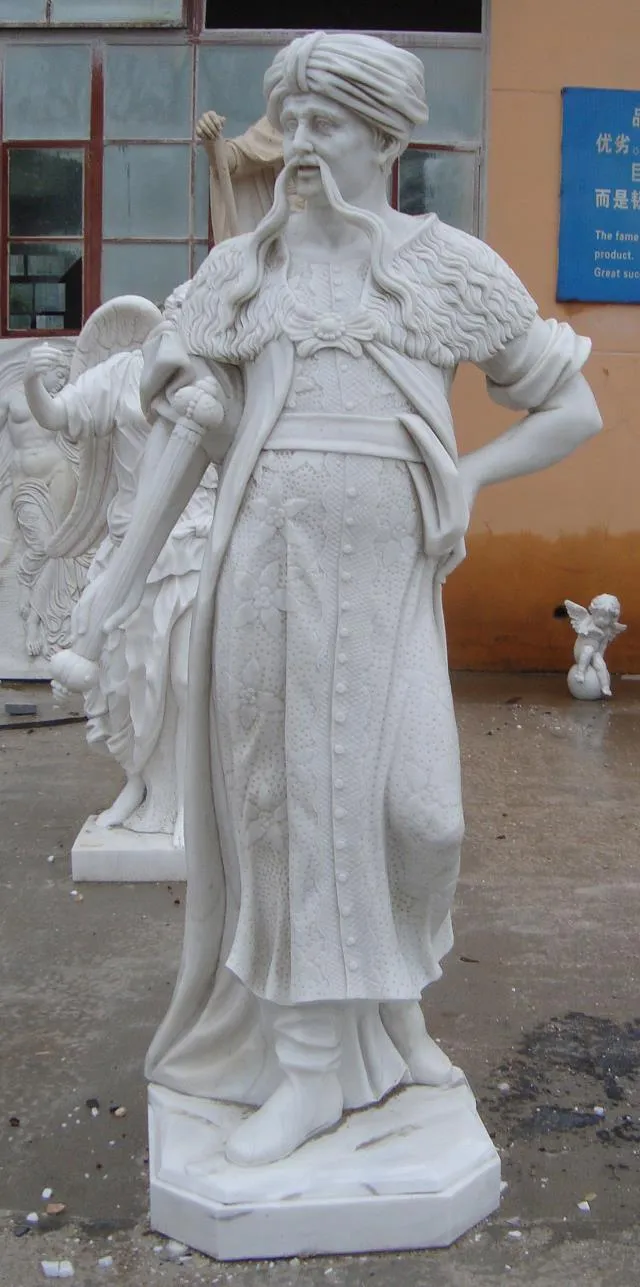 Natural Marble Angel Cemetery Sculpture