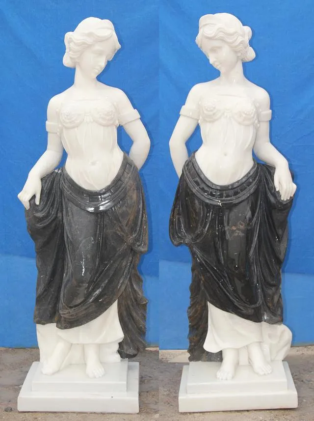 Natural Marble Angel Cemetery Sculpture