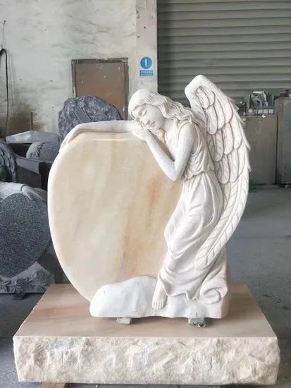 Example of a finished natural stone Cemetery Sculpture